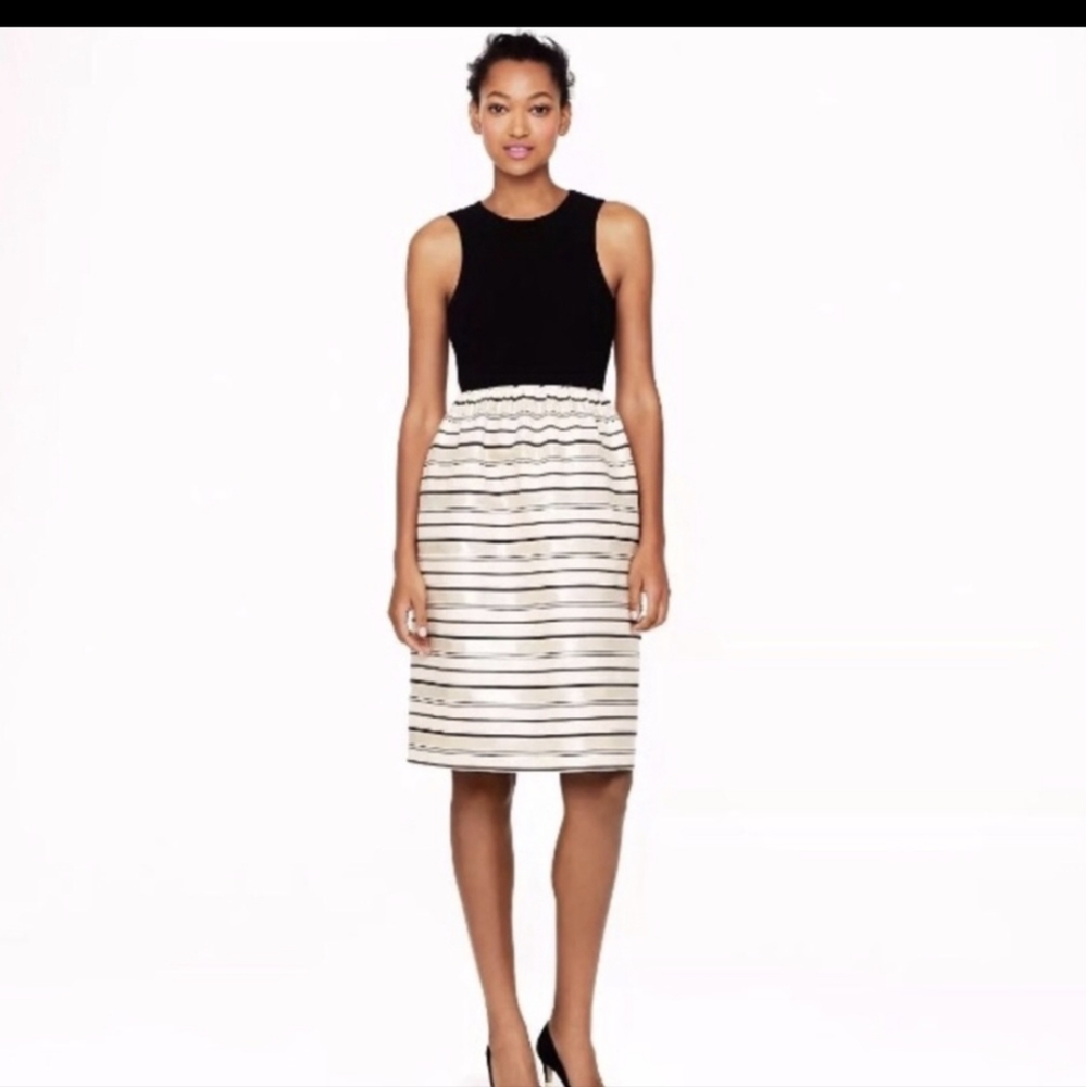 J.CREW striped metallic dress 4 🌺